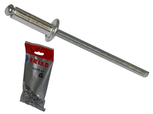 Rivetti Brixo Alluminio blister 100 pz. Prezzo per Confezione.