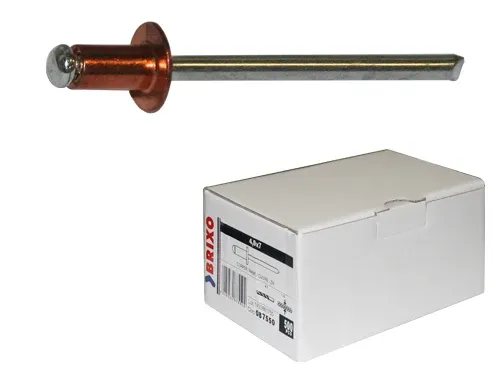 Rivetti Brixo Rame scatola. Prezzo per Confezione.