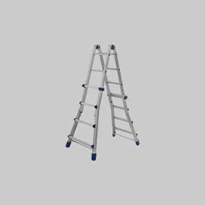SCALA MULTIUSO 'BRIKO BLU' 4+4 gradini. Prezzo per Pezzo.