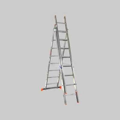 SCALA TRE ELEMENTI 'OR3' 9+9+9 gradini (H.mt 5,65) - montante mm 73x25. Prezzo per Pezzo.