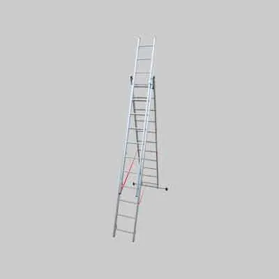 SCALA TRE ELEMENTI 'STILO' 7+7+7 gr. - H. 4,26 mt - montante 60x25 mm. Prezzo per Pezzo.