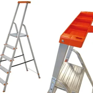Scale alluminio domestiche Brixo Step Up Alu Domo EN131 Kg150. Prezzo per Pezzo.