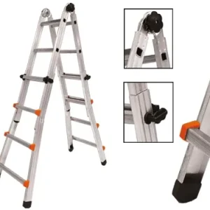 Scale alluminio telescopiche Brixo Step Up Piuma. Prezzo per Pezzo.
