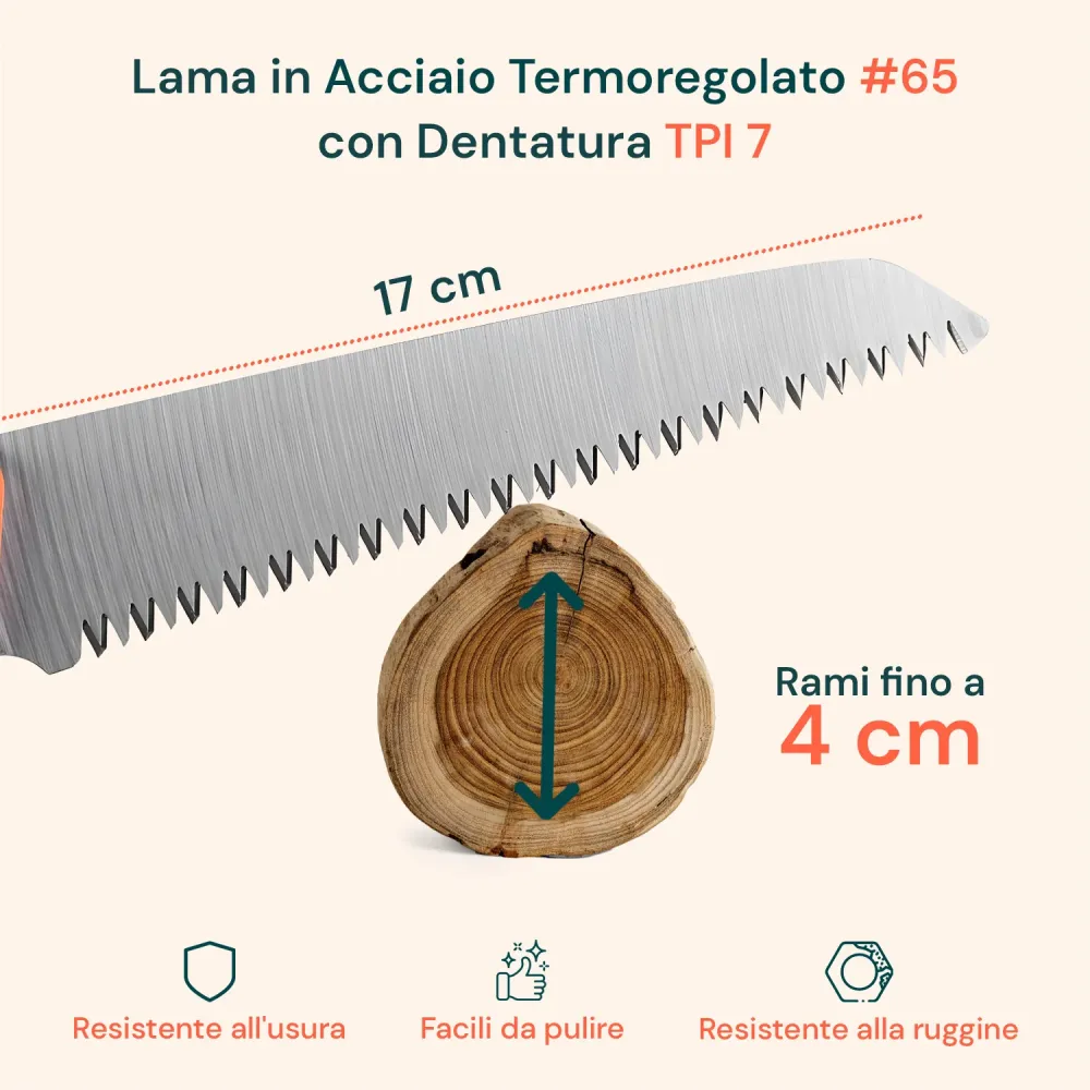 Segaccio Per Rami Richiudibile Acciaio 40cm