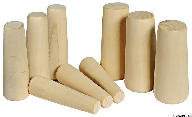 Serie di 9 coni legno 20-49 mm