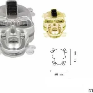 Set 4pz Torcia Mini Portachiavi Led Forma Di Teschio Portatile Tascabile Dt-2143