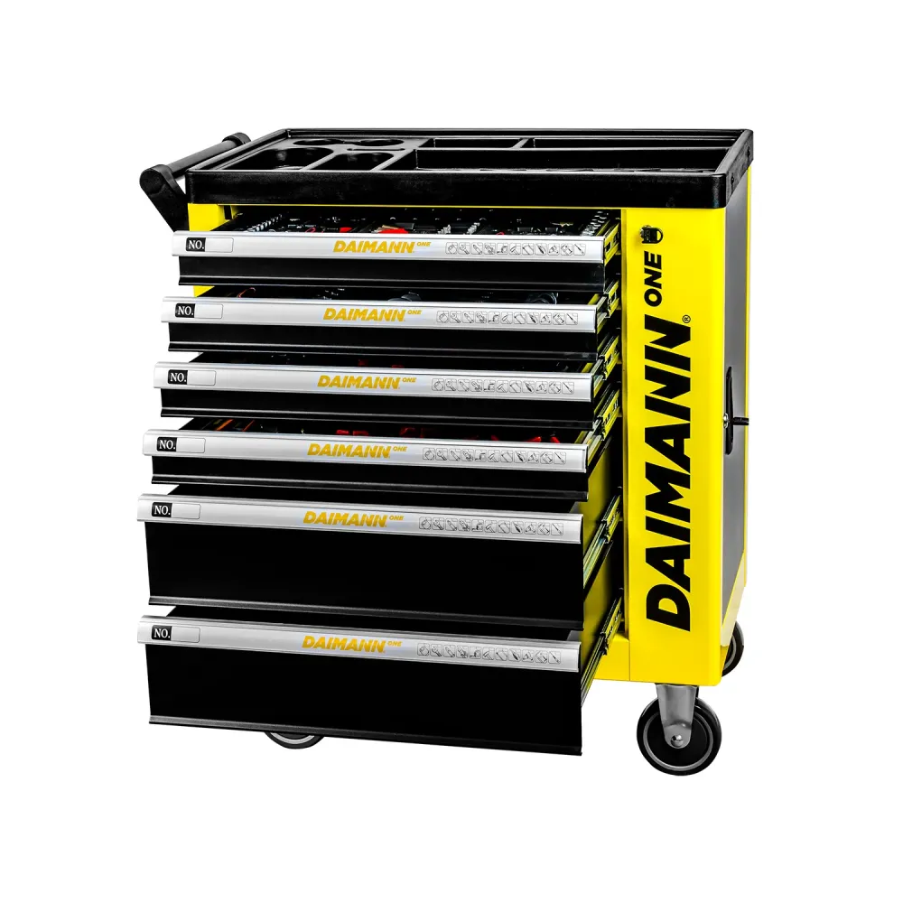Set Carrello Da Officina Con Utensili
