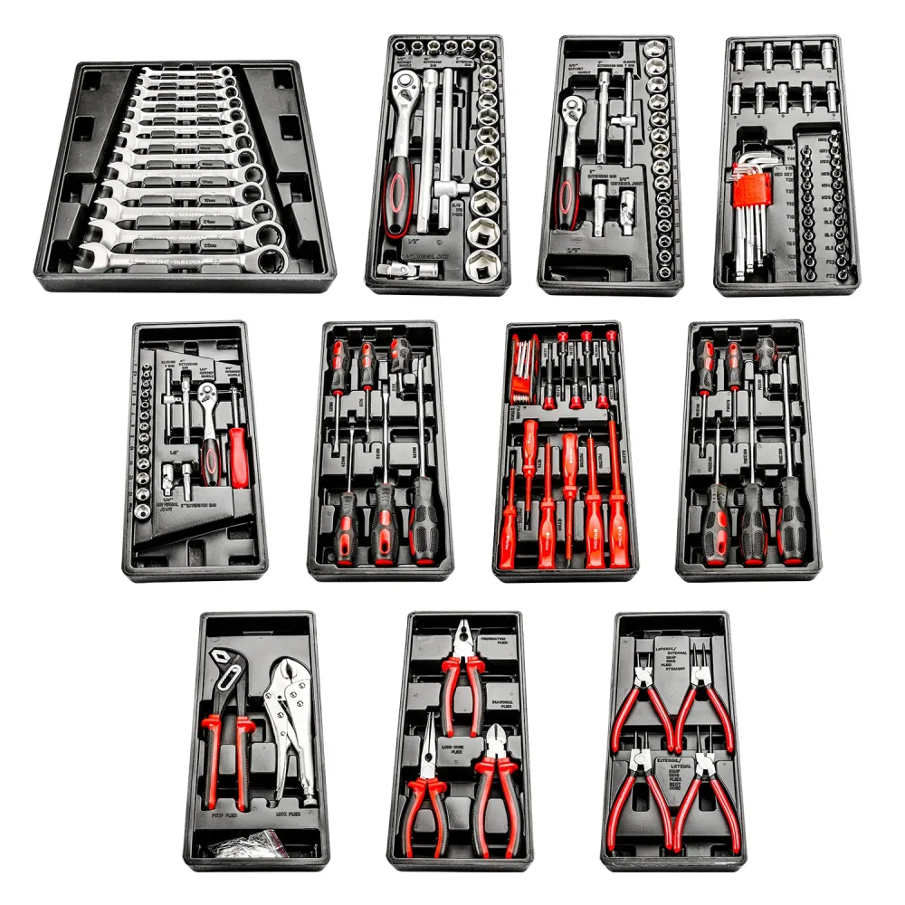 Set Carrello Da Officina Con Utensili