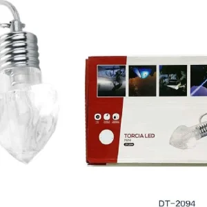 Set 3 Pezzi Mini Torcia Portachiavi Led Smd Forma Di Cuore Tascabile Dt-2094