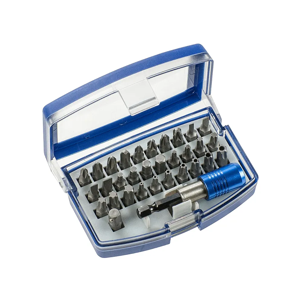 Set 32 Punte Acciaio Cromo Con Custodia