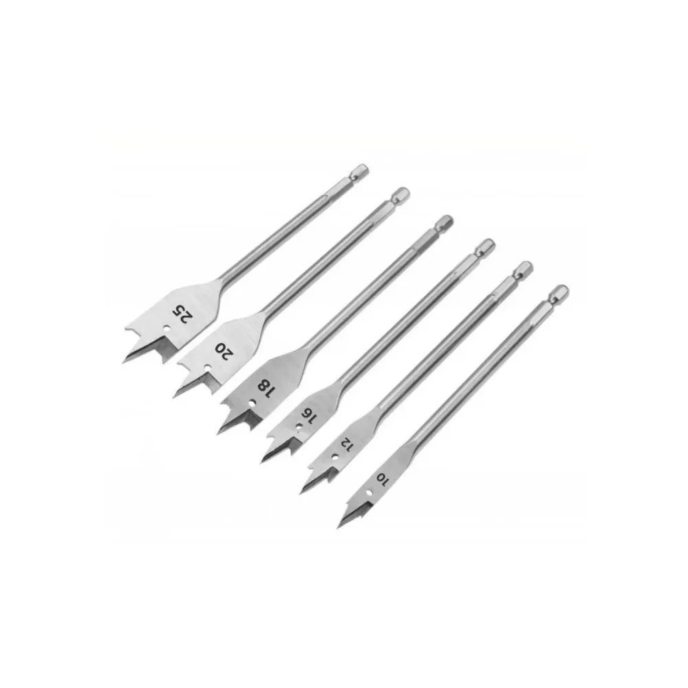 Set 6 Punte Farfalla Trapano Per Legno