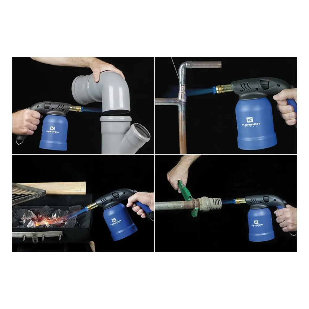Set Saldatore Gas Con 4 Cartucce