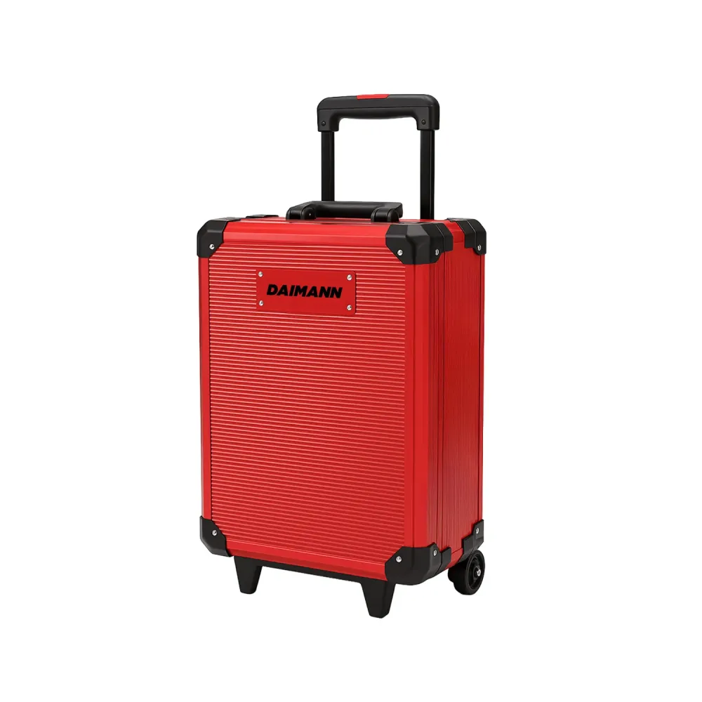 Set Utensili Professionale da 699 Pezzi Valigetta Trolley – CraftyCart Rosso
