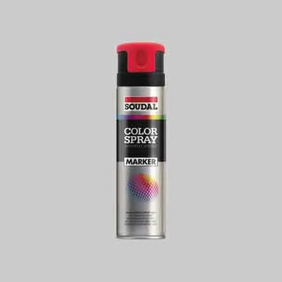 SPRAY TRACCIANTE FLUORESCENTE SOUDAL ml 500 Rosso. Prezzo per Pezzo.