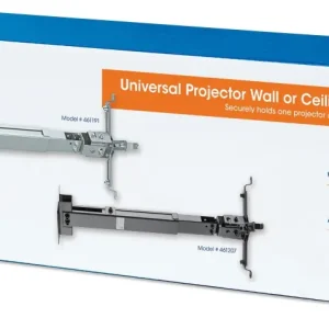 Staffa Universale Parete-Soffitto per Proiettori Estensione 43-65 cm