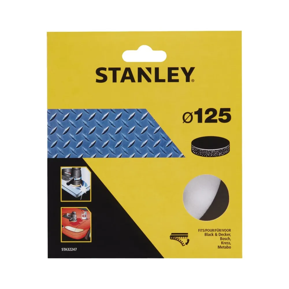 Tampone per rotorbitale 125 Piranha Stanley STA32247 - Compatibile e resistente