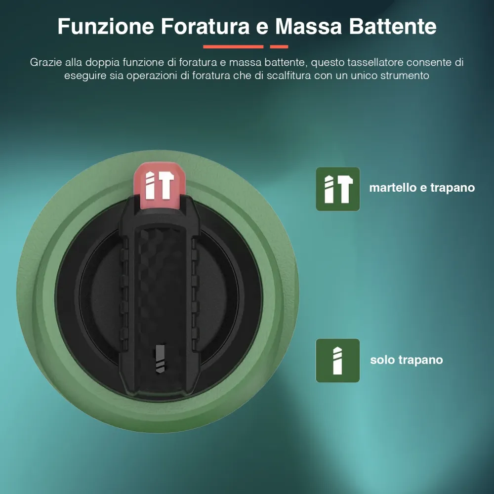 Tasselatore 2 Funzioni Batteria Sds-Plus 20v - 230hz