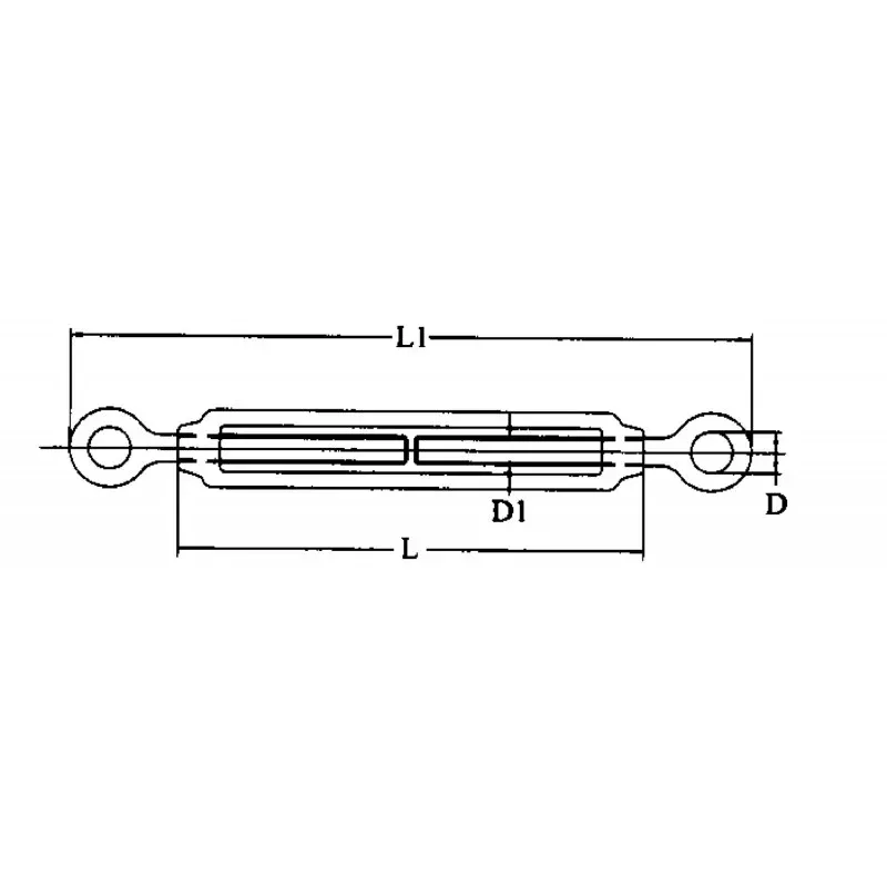 TENDITORE INOX M4 OCCHIO-OCCHIO - 0601004 - FORNITURE NAUTICHE ITALIANE