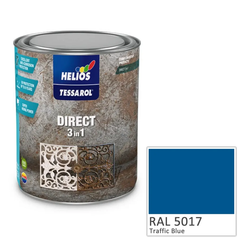 Tessarol helios direct3 1 ral 5017 traffic blue 2,5lt