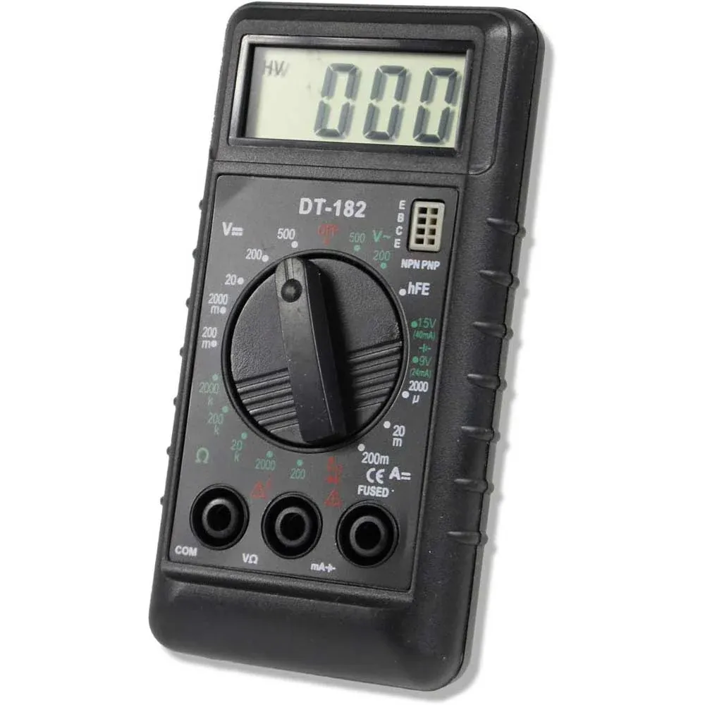 Tester digitale multimetro con cavi e puntali misuratore di tensione