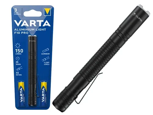 Torce Varta Aluminium Light F10 Pro. Prezzo per Pezzo.