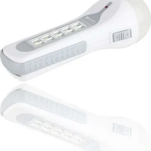 Torcia 1+10 Led Lampada Ricaricabile 1200mah Luce Portatile Dp-7088