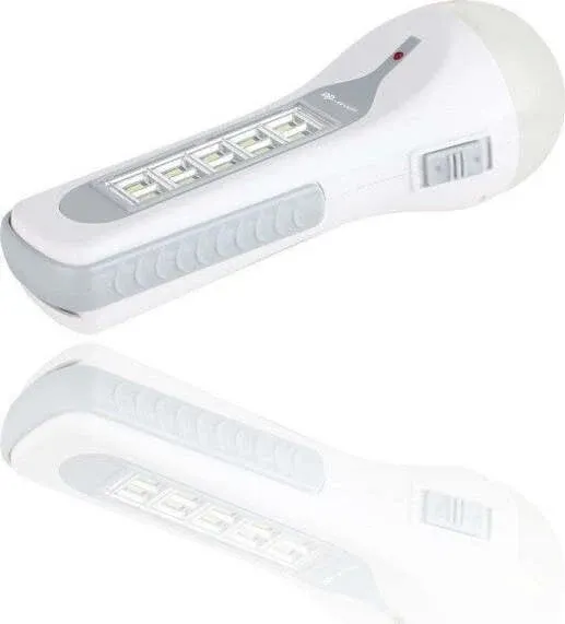 Torcia 1+10 Led Lampada Ricaricabile 1200mah Luce Portatile Dp-7088