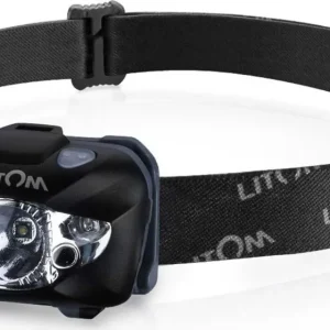 Torcia Frontale LED Bianco Rosso con Controllo Gesture Luce per Casco Escursionismo