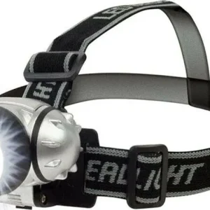 Torcia Frontale 7 Led Luce Bianca Lampada Da Testa Casco Gloriashoponline