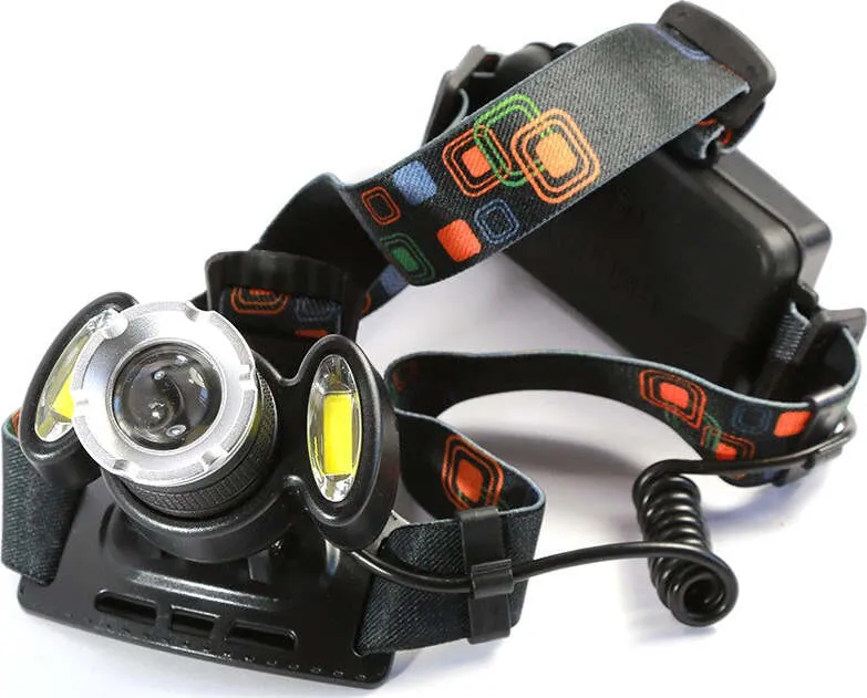 Torcia Lampada Frontale Led Cree Ricaricabile Auto Casa 3led 8000w Luce Bianca