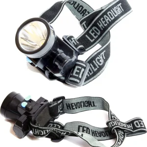 Torcia Lampada Frontale Led Ricaricabile Antipioggia Pesca Caccia Ciclismo
