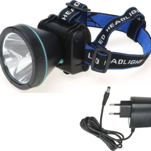 Torcia Lampada Frontale Led Ricaricabile Per Pesca Grotte Fascio Luce Waterproof