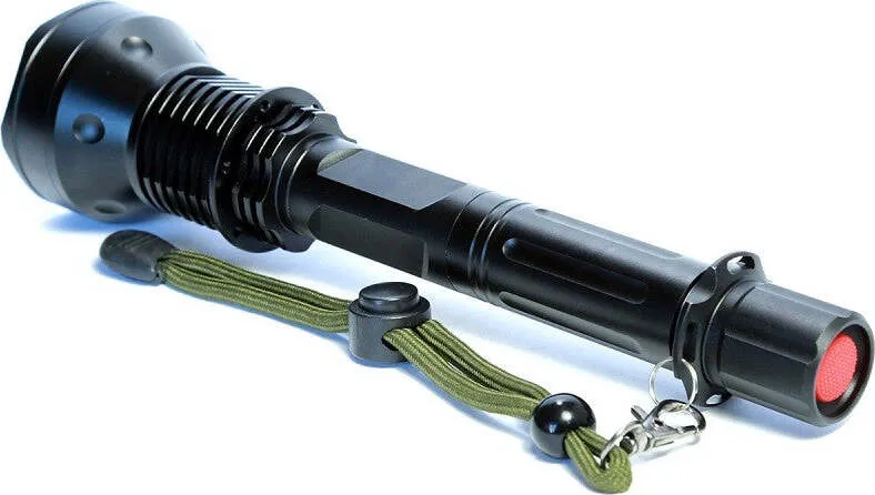 Torcia Lampada Led Cree T6 Ricaricabile Tattica Impermeabile Con Prolunga Xmlt6