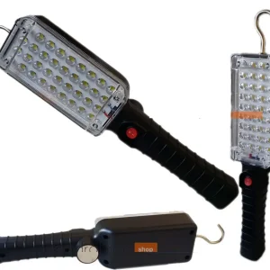 Torcia Lampada Portatile Gancio Calamitata 34 Led Da Lavoro Ricaricabile Zj-859