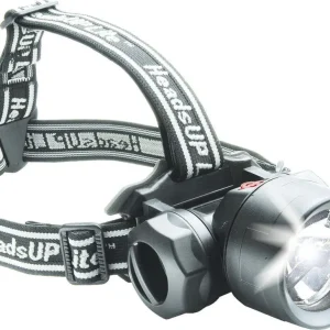 Torcia Lampada Da Testa Frontale 6 Led Pesca Grotte Fascio Luce Waterproof