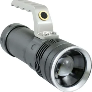 Torcia Led Alluminio Luce Bianca Solida Lumens Pile Ricaricabili Waterproof