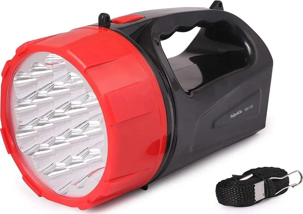 Torcia 19 LED - ricaricabile ad alta potenza con batteria da1500 mah