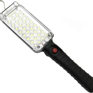 Torcia 34 Led Smd Lampada Da Lavoro Portatile Ricaricabile Gancio Calamita Each
