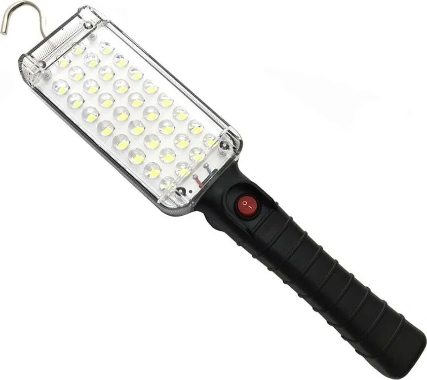 Torcia 34 Led Smd Lampada Da Lavoro Portatile Ricaricabile Gancio Calamita Each