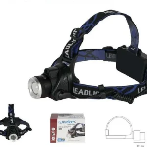 Torcia Led Da Testa Frontale Ricaricabile Induzione Cree T6 Regolabile Dt-2169