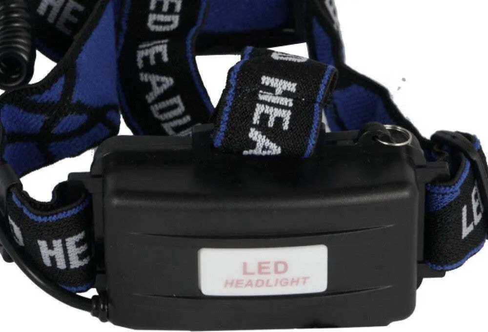 Torcia Led Da Testa Frontale Ricaricabile Induzione Cree T6 Regolabile Dt-2169