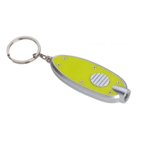 Torcia ovale 1 Led alluminio e plastica 6 colori assortiti