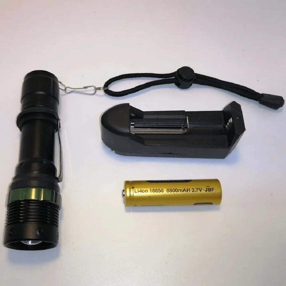 Torcia Ricaricabile Super Potente Per Camping Pesca Notturna Caccia 30w Q-5101
