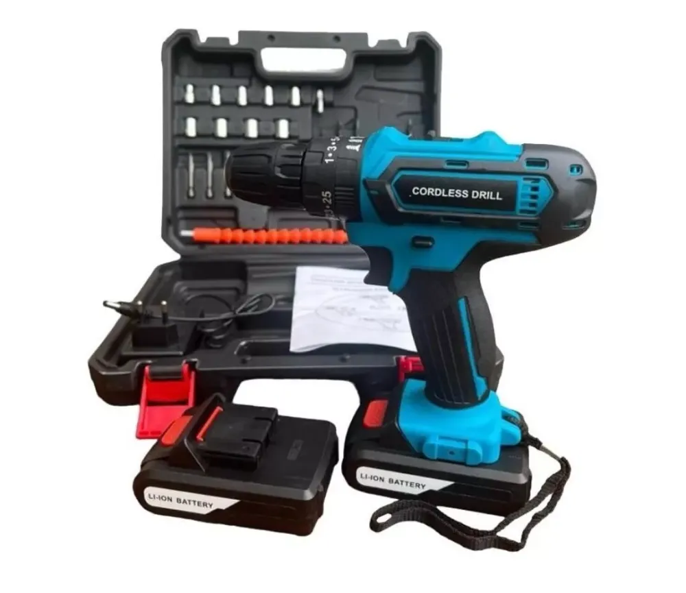 Trapano Avvitatore Perforatore, Doppia Batteria Litio 100% | 48V + Valigetta Accessori