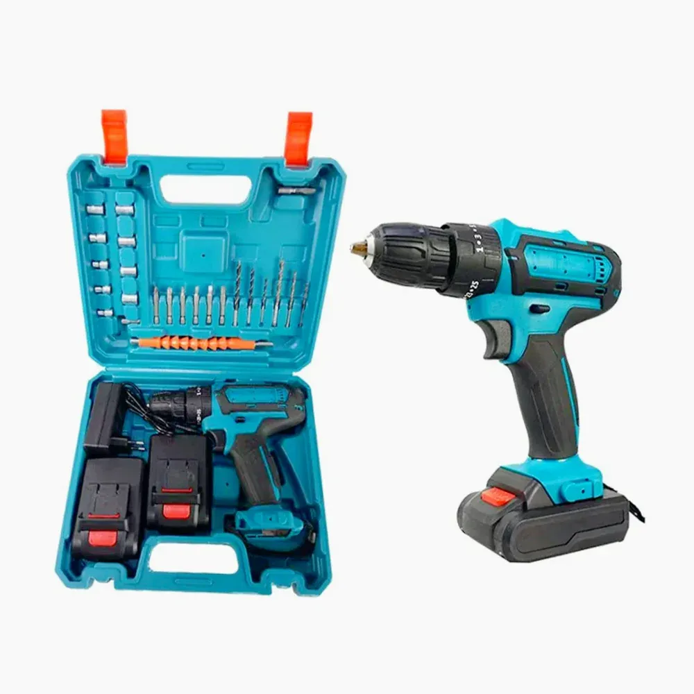Trapano motore brushless avvitatore 2 batterie 48V – Con 22 accessori professionali