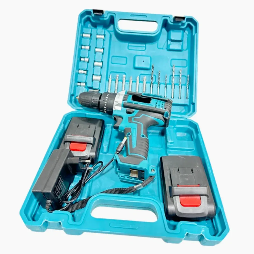 Trapano motore brushless avvitatore 2 batterie 48V – Con 22 accessori professionali
