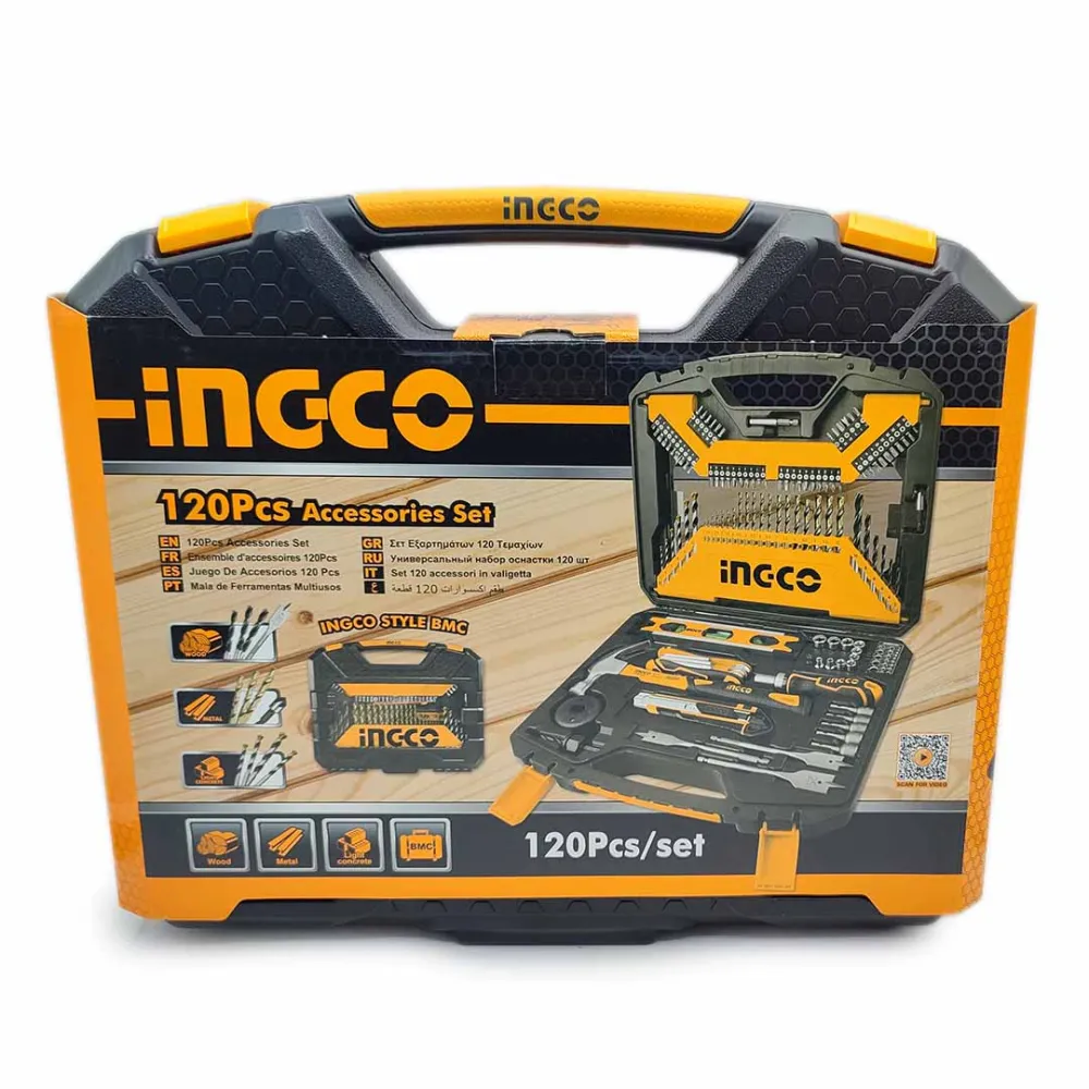 Valigetta attrezzi 120 utensili professionali Ingco