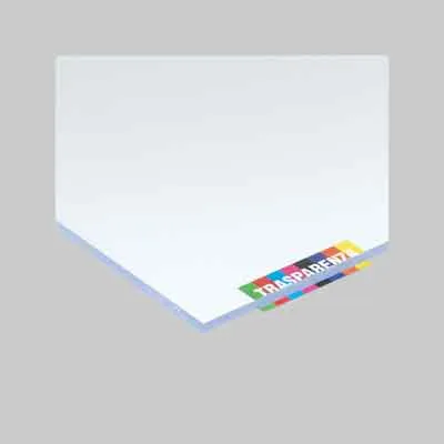 VETRO SINTETICO LISCIO TRASPARENTE mm 1250x500 - spess. 2 mm. Prezzo per Pezzo.
