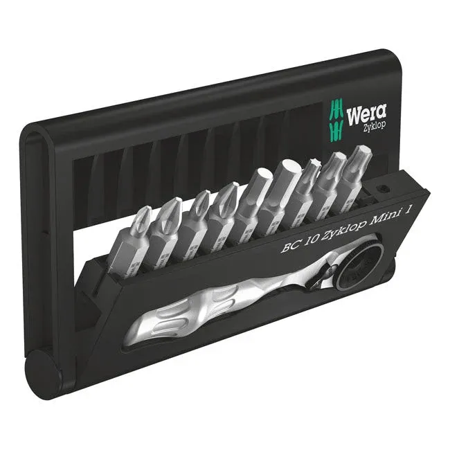 Wera Bit-check Zyklop Mini 1 1/4" Drive 10-pz.