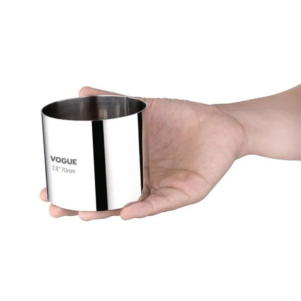 Professionale Ristorazione Vogue Moussering acciaio inossidabile 6 x 7 cm CC056